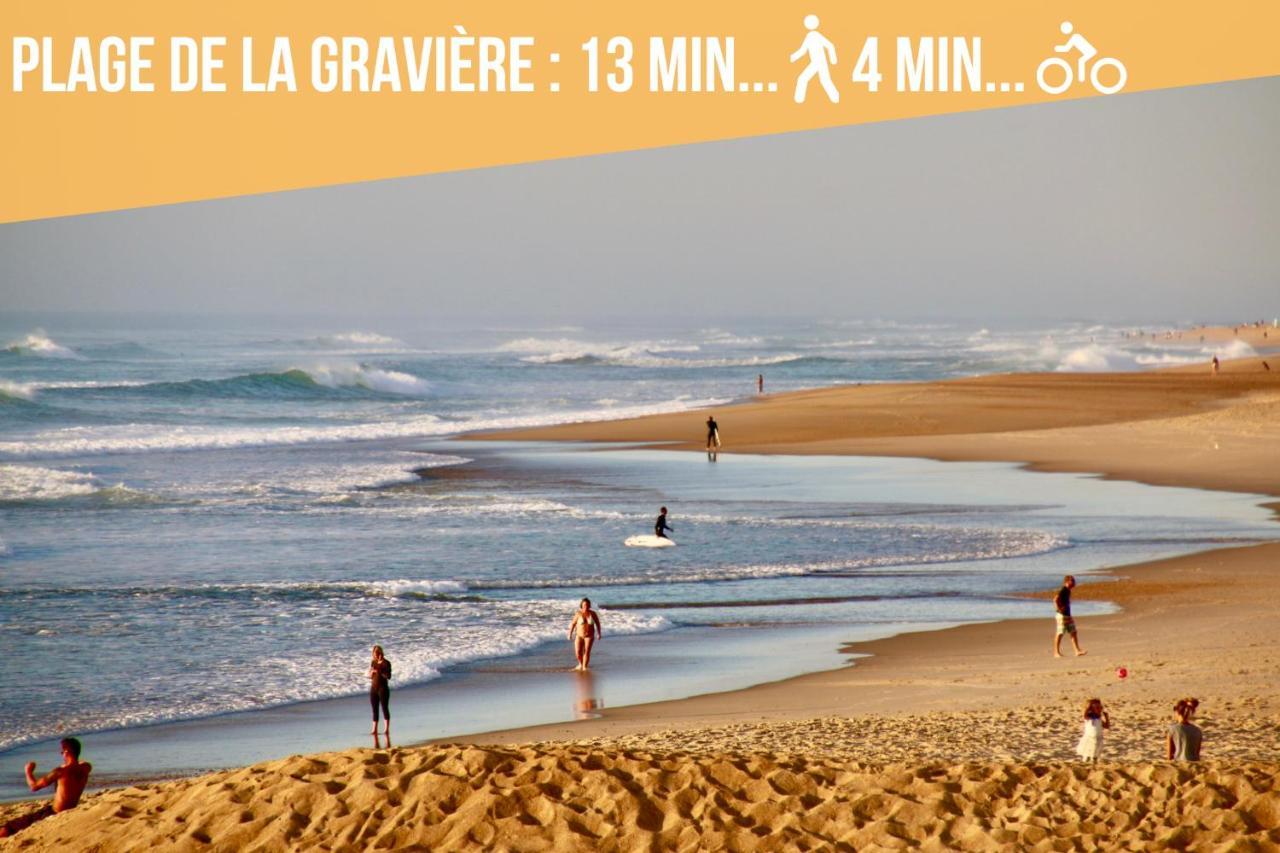 * Hossegor * Plage 100M * Vue Sur Les Pins *Surf 소르-호스고르 외부 사진
